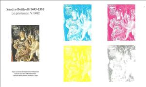 Souvenir Sheet, Botticelli Sandro Le printemps, Cinderellas,  