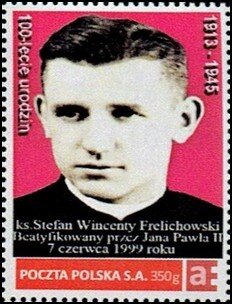 Stamp, Fr. Stefan Wicenty Frelichowski Beatified by John Paul II, Personalized and Private Mail Stamps,  