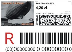 Stamp, 85th Anniversary Of The Landing Of "graf Zeppelin" In Gliwic, Personalized and Private Mail Stamps,  , Zeppelins