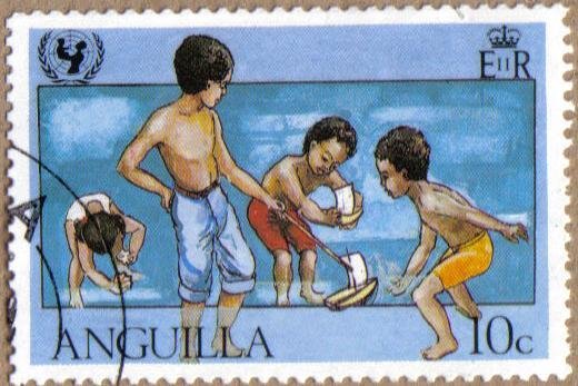 Children playing in water