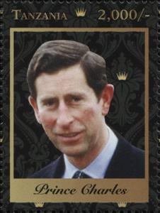 Stamp, Prince Charles, Tanzania,  , Princes, Royalty