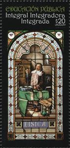 Stamp, Stained Glass Window: Physics, Uruguay,  , Art, Education, Windows