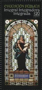 Stamp, Stained Glass Window: History, Uruguay,  , Art, Education, Windows