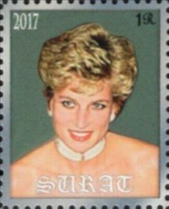 Stamp, Lady Diana Spencer, Cinderellas,  , Famous People, Princesses