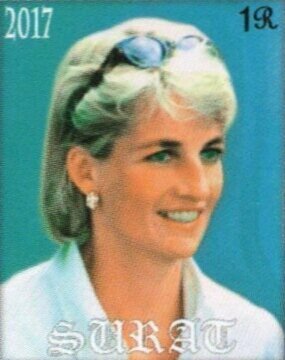 Stamp, Lady Diana Spencer, Cinderellas,  , Famous People, Princesses
