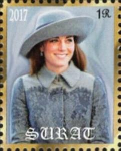Stamp, Duchess Kate Middleton, Cinderellas,  , Duchess, Famous People