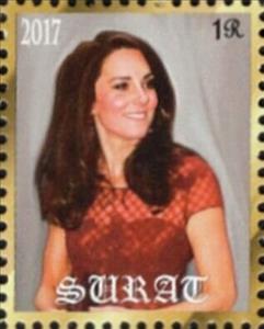 Stamp, Duchess Kate Middleton, Cinderellas,  , Duchess, Famous People