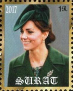 Stamp, Duchess Kate Middleton, Cinderellas,  , Duchess, Famous People