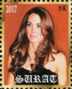Stamp, Duchess Kate Middleton, Cinderellas,  , Duchess, Famous People
