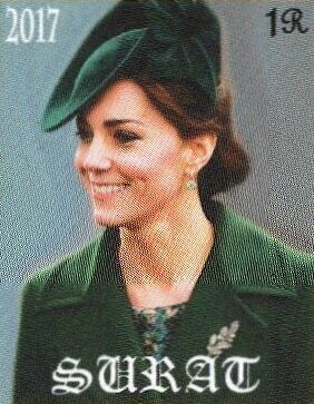 Stamp, Duchess Kate Middleton, Cinderellas,  , Duchess, Famous People