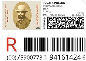 Stamp, Gustav Richard Neumann 1838 - 1881 180th Anniversary Birthda, Personalized and Private Mail Stamps,  , Famous People