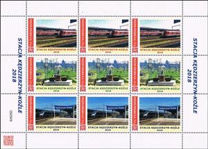 Mini Sheet, Kędzierzyn-Koźle station 2018, Personalized and Private Mail Stamps,  , Locomotives, Railways