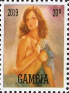 Stamp, Leo Ansen (1930г.-1980г.), Cinderellas,  , Nudes, Paintings