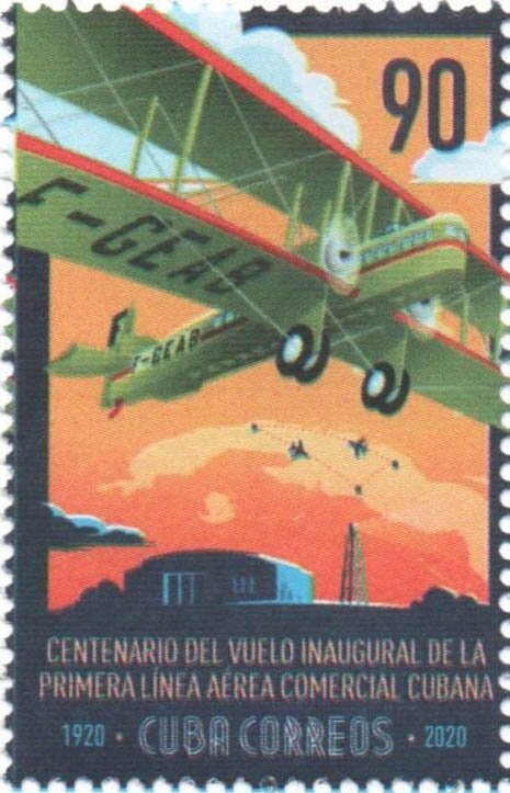 First Commercial Flight in Cuba, Centenary