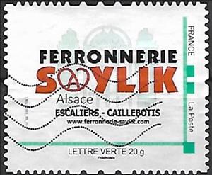 Stamp, Ferronnerie Saylik Escaliers Alsace, Personalized and Private Mail Stamps,  , Building Industry, Metalworking