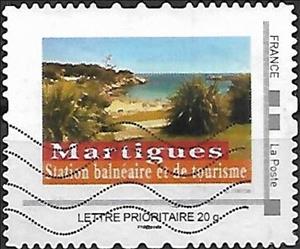 Stamp, Martigues. Seaside Tourist Site, Personalized and Private Mail Stamps,  , Beaches, Coastal Areas, Landscapes, Tourism