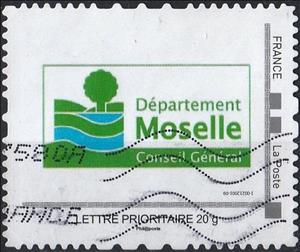 Stamp, Department Moselle Conseil General, Personalized and Private Mail Stamps,  