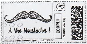 Stamp, A vos Moustaches 3, Personalized and Private Mail Stamps,  , Fashion