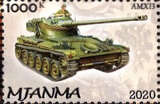Stamp, Amx13, Cinderellas,  , Tanks