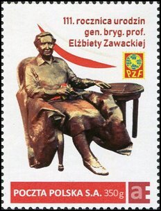 Stamp, 111th anniversary of the birth of Brig. prof. Elżbieta Zawac, Personalized and Private Mail Stamps,  , Famous People, Professors, Women