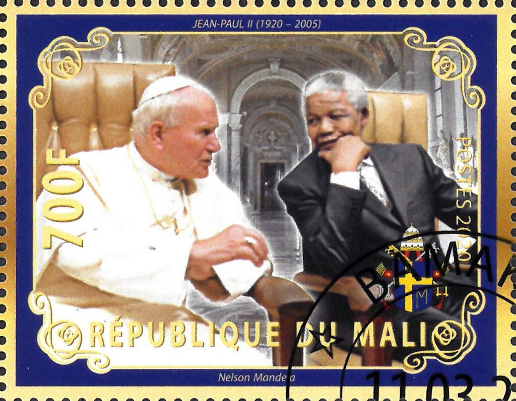 Pope John Paul II and Nelson Mandela