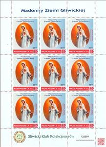 Mini Sheet, Madonnas of the Gliwice Land, Our Lady of Fatima Knurów - Kr, Personalized and Private Mail Stamps,  , Religion