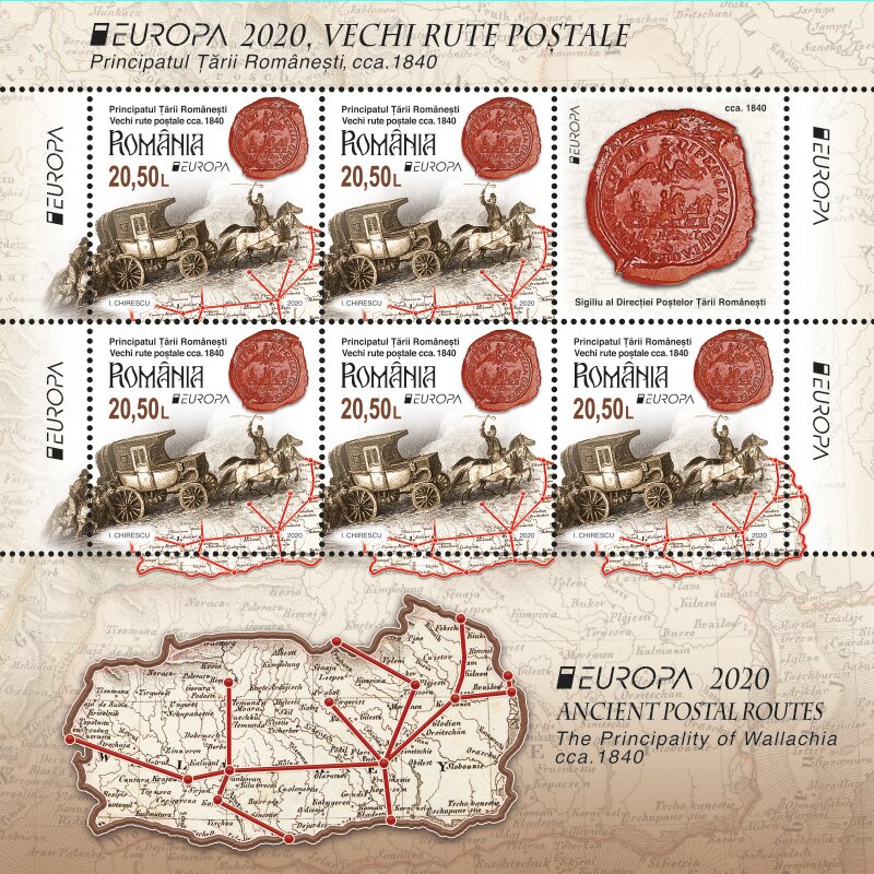 Postal Routes of 1840 in Wallachia