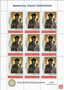 Mini Sheet, Madonnas of the Gliwice Region, Our Lady of Częstochowa, Sie, Personalized and Private Mail Stamps,  , Religion