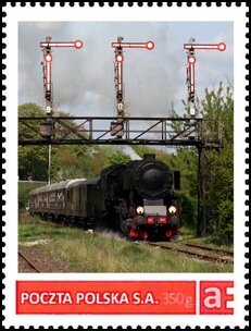 Stamp, Locomotive, Personalized and Private Mail Stamps,  , Locomotives, Railways