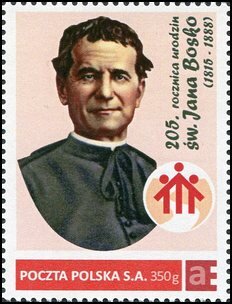 Stamp, 205th anniversary of the birth of St. Jana Bosko (1815-1888), Personalized and Private Mail Stamps,  