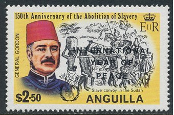 Stamp, General Gordon, salve convoy in Sudan, Anguilla,  