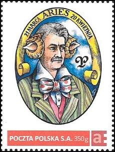 Stamp, Aries 21 March 20 April, Personalized and Private Mail Stamps,  , Zodiac