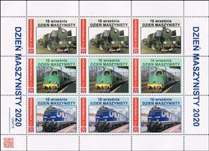 Mini Sheet, September 16, Train Driver's Day, Personalized and Private Mail Stamps,  , Railways