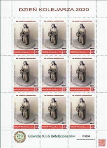 Mini Sheet, St. Katarzyna Aleksandryjska Church. Christ the King in Gliw, Personalized and Private Mail Stamps,  