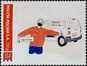 Stamp, Board of the Świętokrzyskie District PZF, Personalized and Private Mail Stamps,  , Postal Services, Postmen