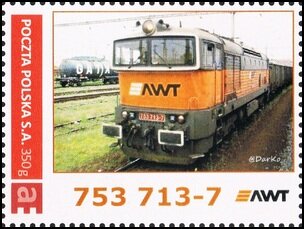 Stamp, 753 713-7 Awt, Personalized and Private Mail Stamps,  , Locomotives, Railways