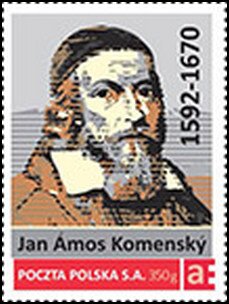 Stamp, Jan Ámos Komenský 1592-1670, Personalized and Private Mail Stamps,  