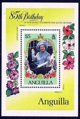 Souvenir Sheet, In an open carriage at Ascot, Anguilla,  