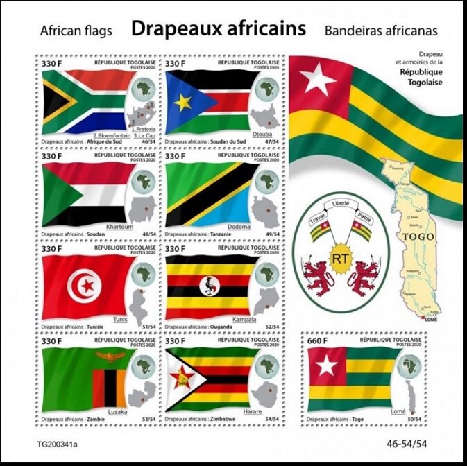 Various African Flags