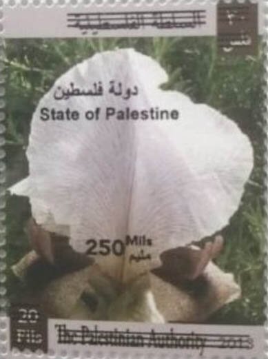 Flora of Palestine issue of 2013 Overprinted and Surcharged