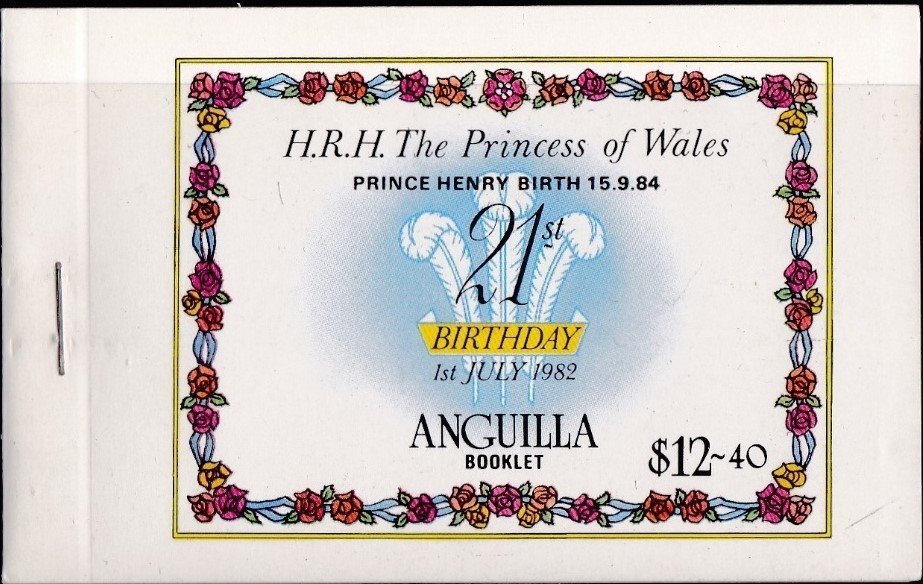 Booklet, 4 each, Princess Diana, 21st Birthday Portraits