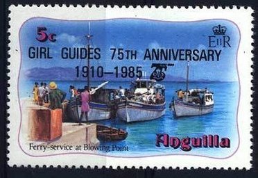 Stamp, Ferries, Blowing Point, Anguilla,  , Scouting
