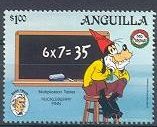 Stamp, Disney characters in Huckleberry Finn, Anguilla,  , Disney