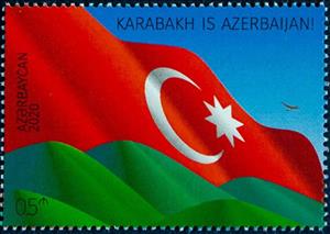 Stamp, Karabakh is Azerbaijan, Azerbaijan,  , Flags