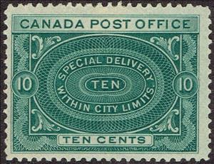 Stamp, Special Delivery, Canada,  