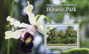 Souvenir Sheet, Palm Trees, Cayman Islands,  , Gardens, Palm-trees, Plants (Flora)