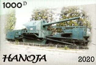 Stamp, Armored Trains, Cinderellas,  , Railways, Weapons