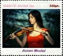 Stamp, Asian model, Cinderellas,  , Models, Musicians, Photographs, Women