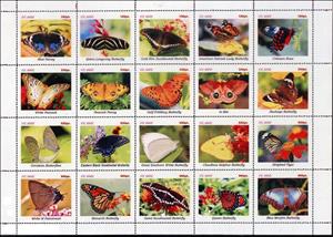 Mini Sheet, Butterflies, Cinderellas,  , Butterflies, Insects