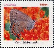 Stamp, Butterflies, Cinderellas,  , Butterflies, Insects